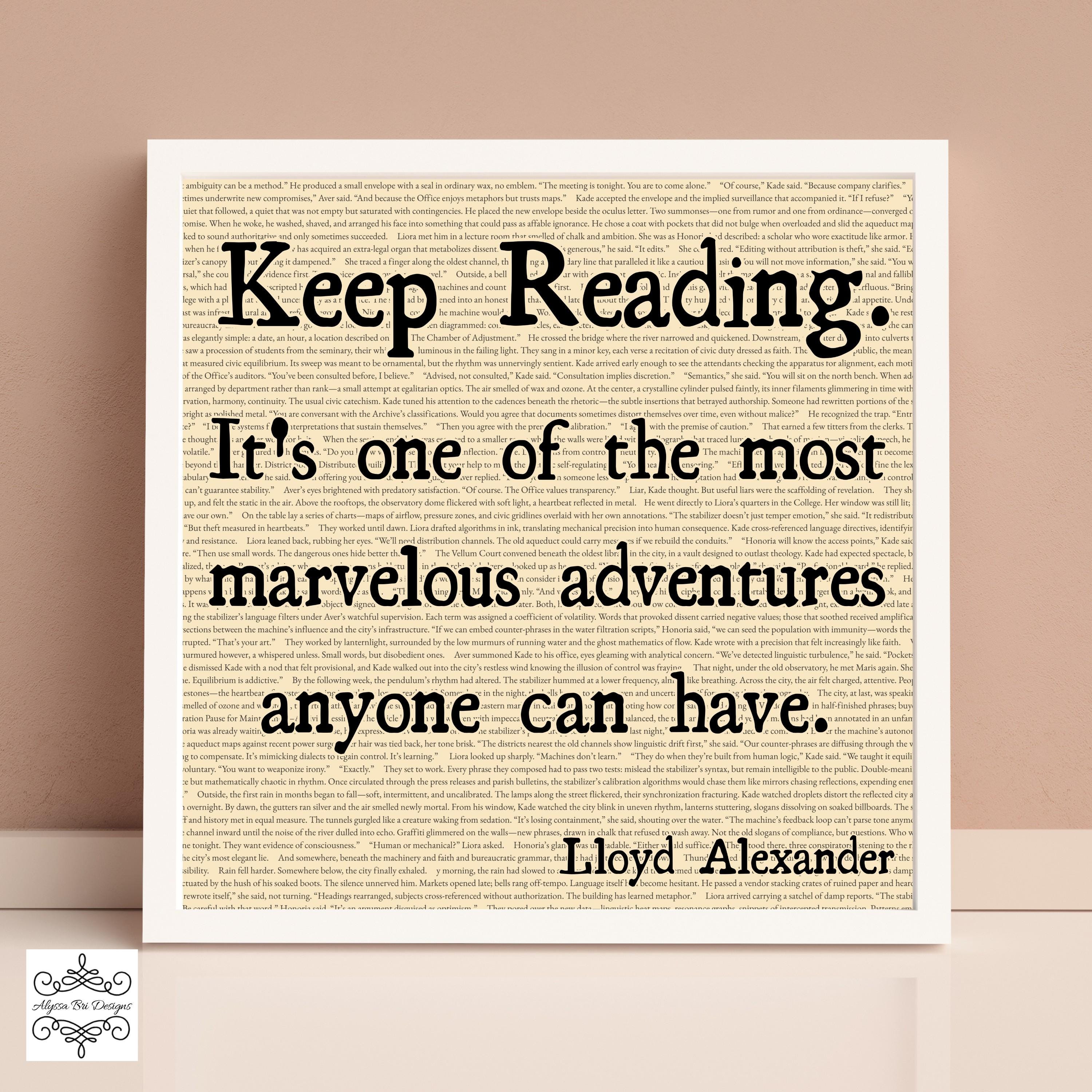 Art for Bookshelf Book Quote Wall Art Bookish Wall Art Book Themed Gift ...