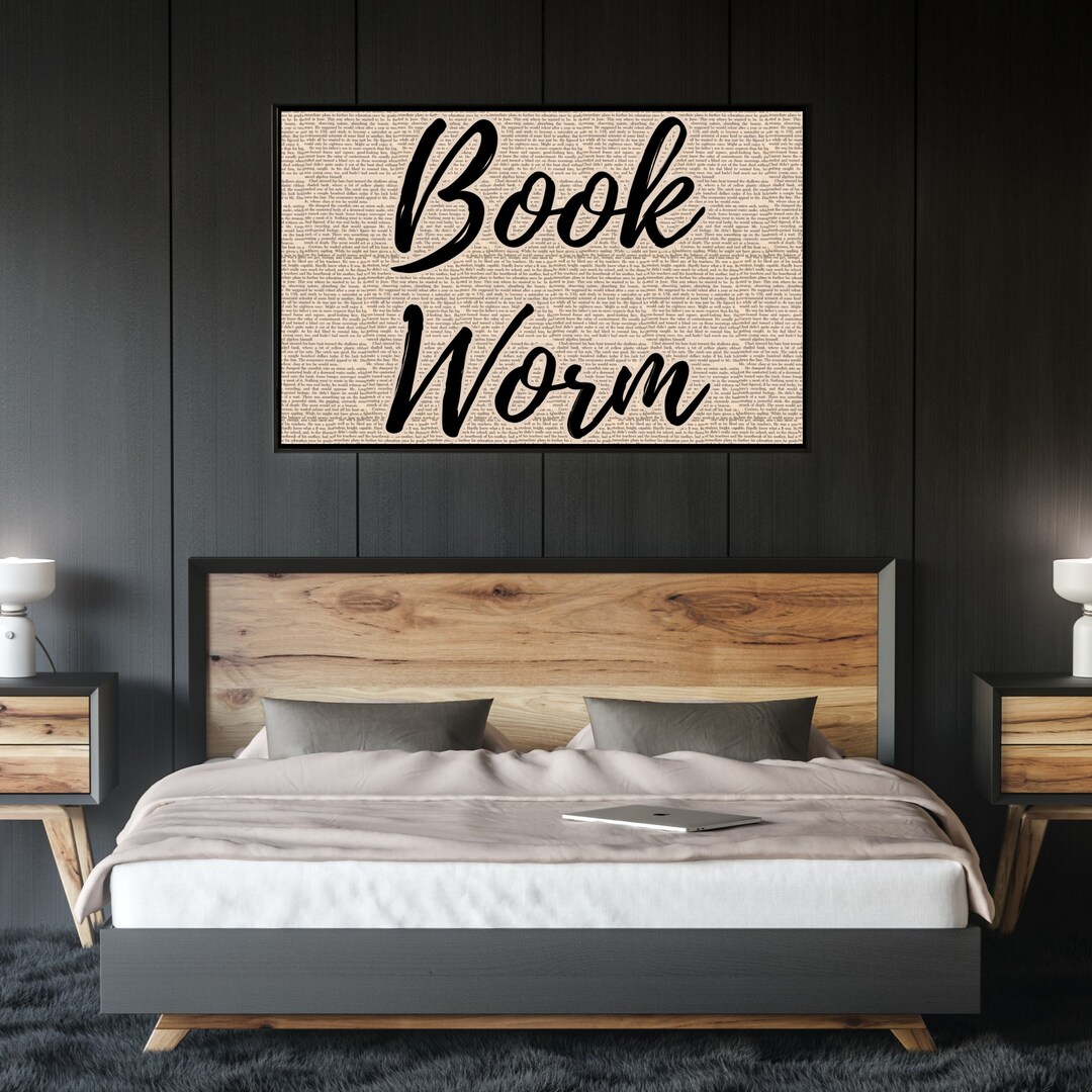 Book Wall Art Gallery Wall Decor Bookcase Decor Reader Nook Decor ...