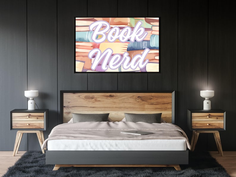 Gallery Wall Decor Reading Nook Art for Bookshelf Book Page Room Decor ...