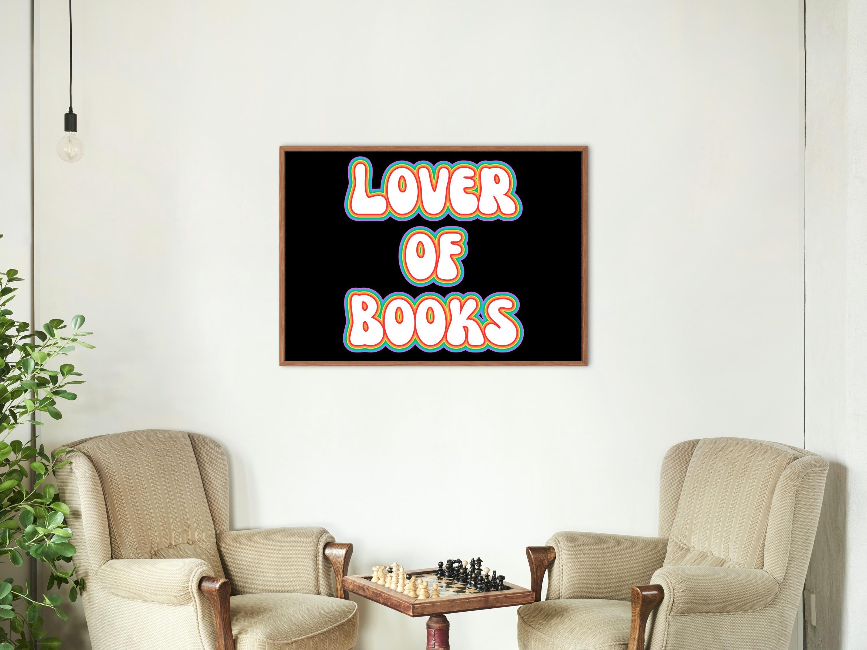 Retro Reading Nook Art for Bookshelf Gallery Wall Decor Literary Wall ...