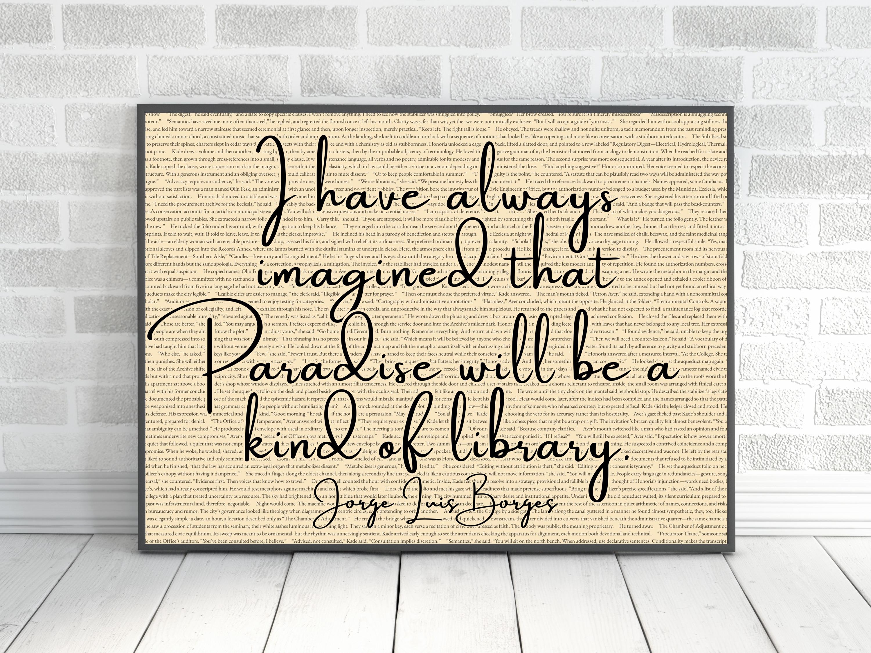Book Page Wall Art Gallery Wall Decor Reader Nook Decor Bookish Wall ...