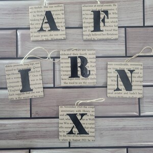 Personalized Bookpage Ornaments Bookish Christmas Decor Holiday Decor Book Lover Gift Bookish Merch Book Nerd Ornament Book Themed Gift