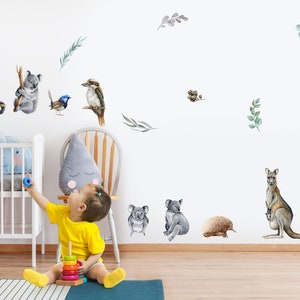 Australian Animals and Birds Nursery Decal