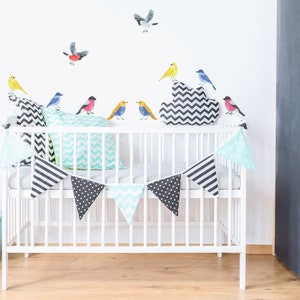 Birds Wall Decals | Watercolour | Fabric Wall Decals