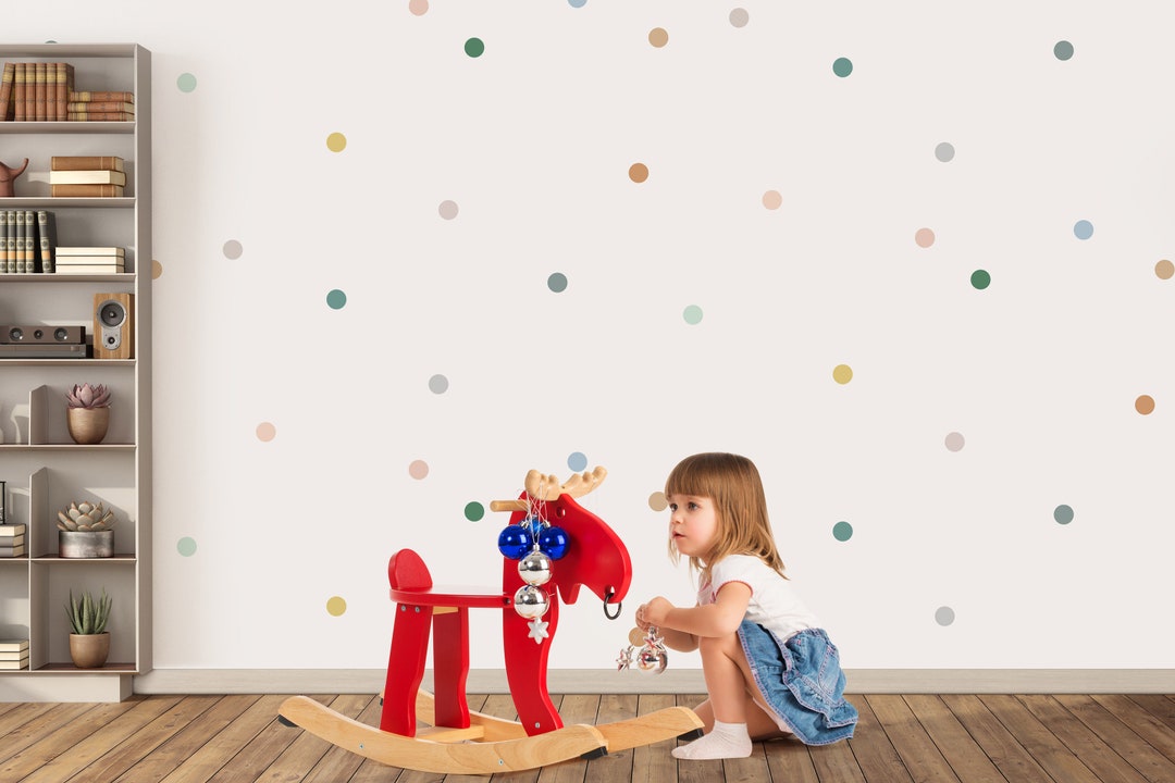 Polka Dot Wall Stickers Colours on Colours Dots Etsy