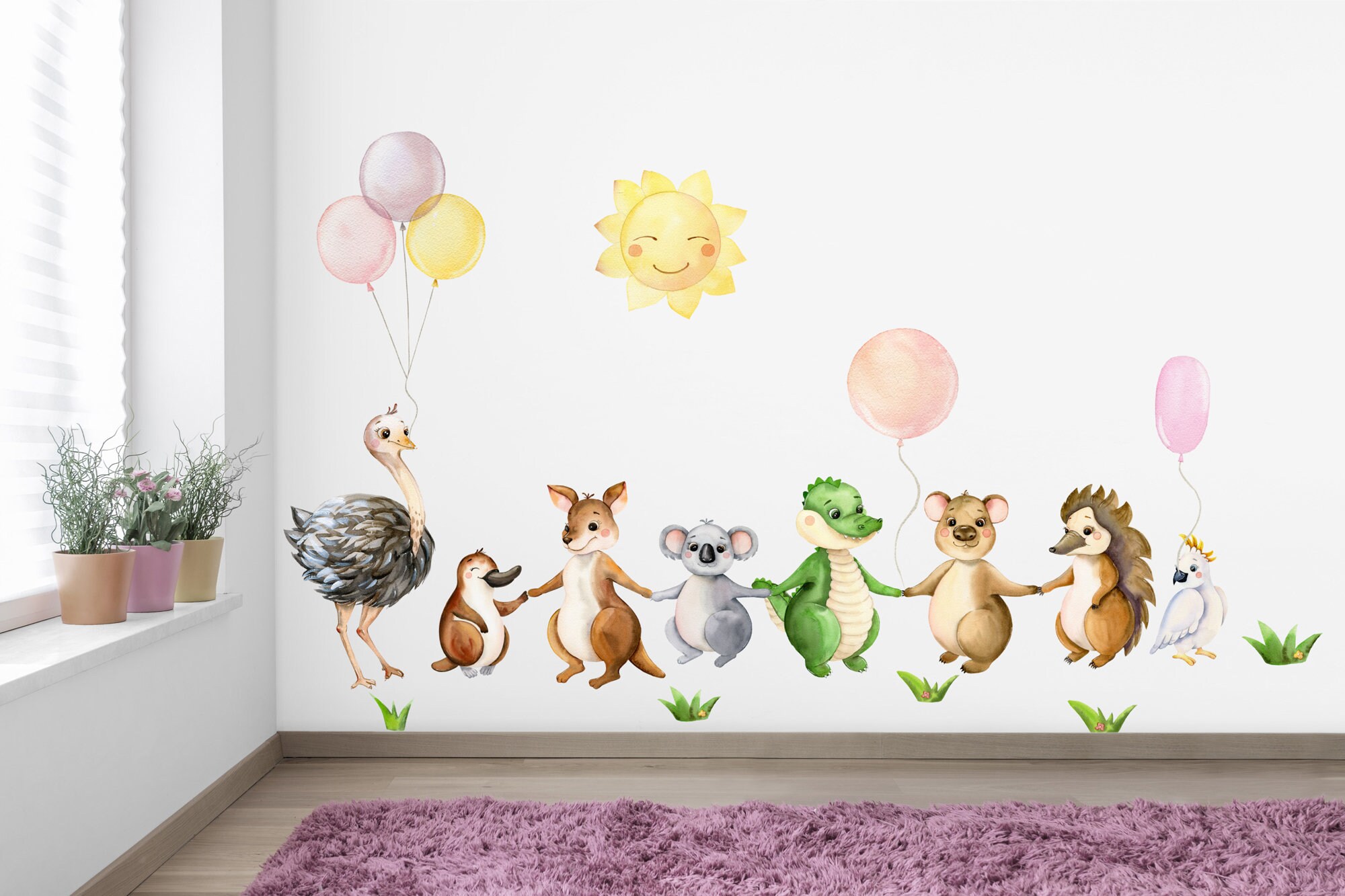 Australian Animals Nursery Decals Etsy