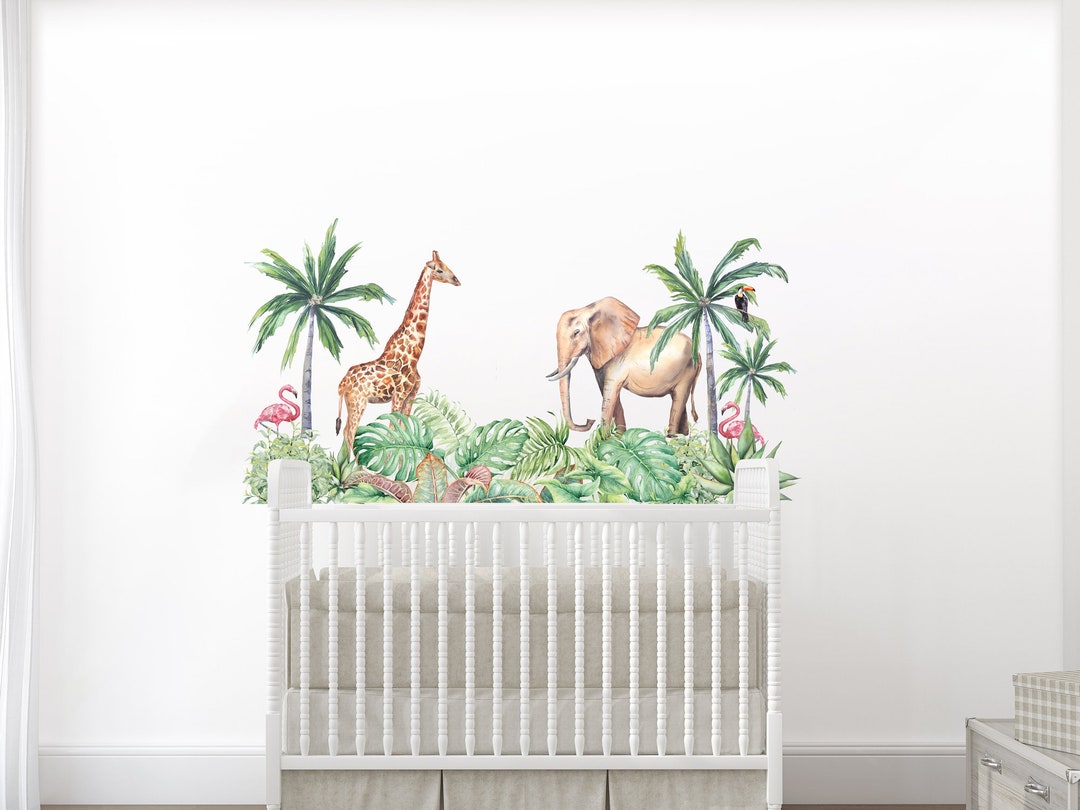 Jungle Wall Decal | Safari Nursery Decor - Etsy