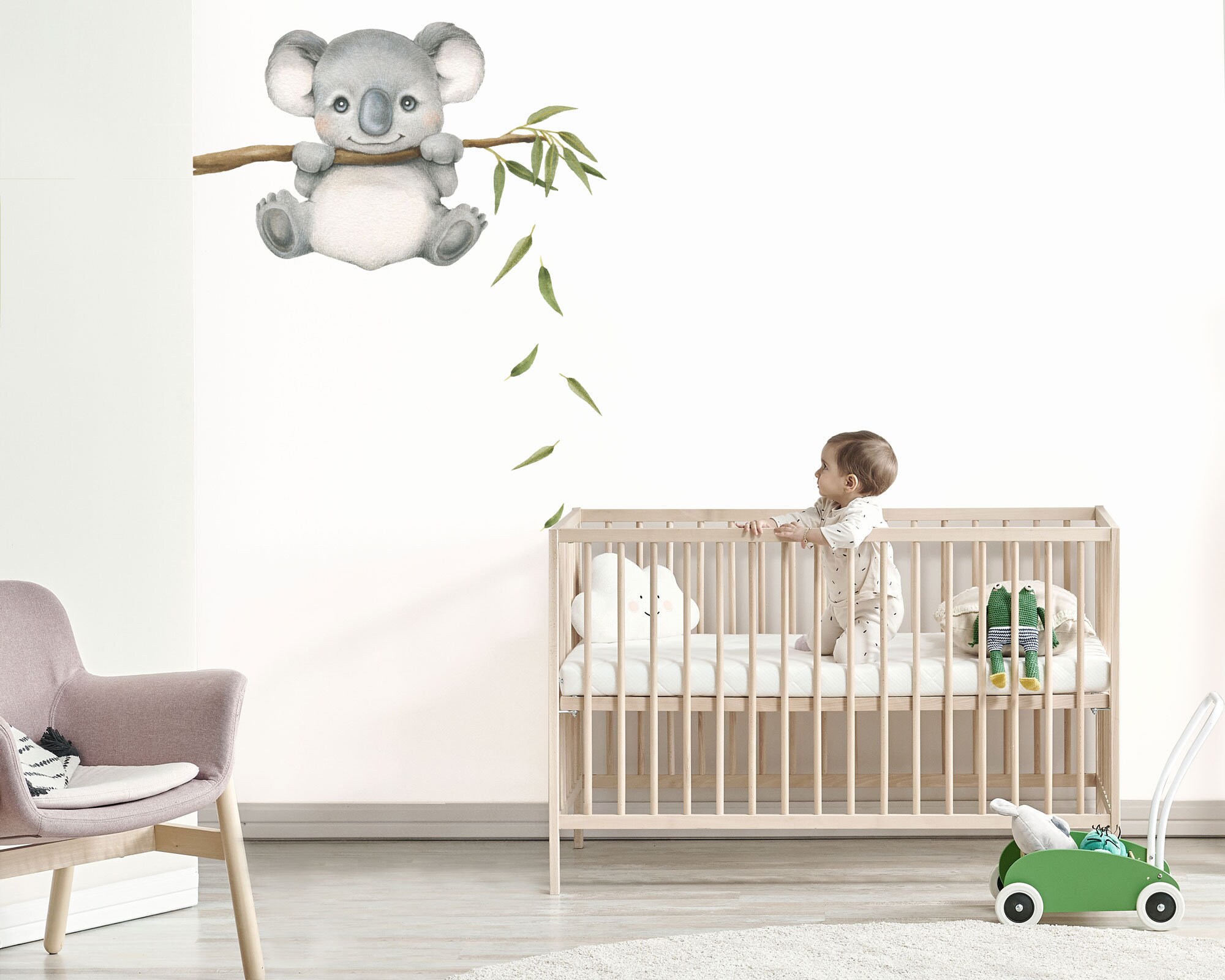 Koala on the Tree Wall Decals Etsy Australia