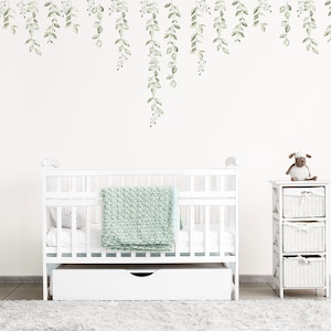 Green Foliage Leaves Nursery wall decals