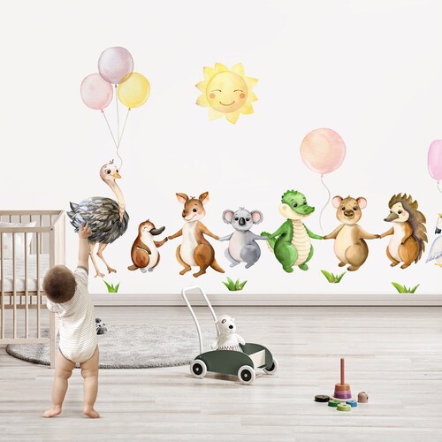 Australian Animals Nursery Decals Etsy