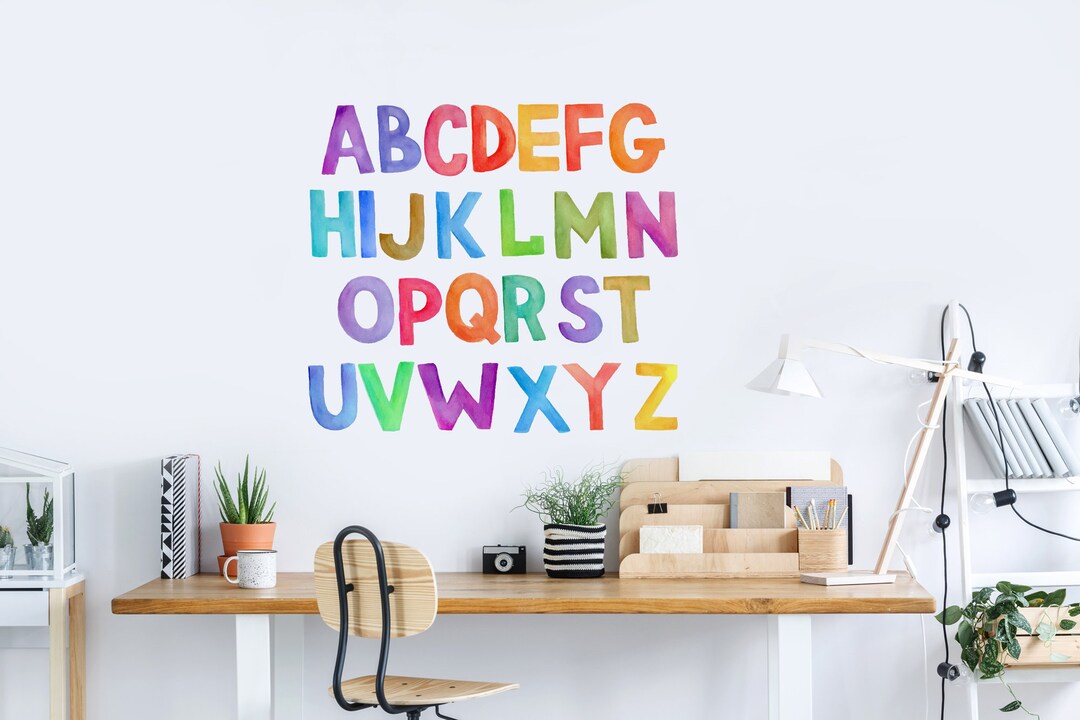 Alphabets Wall Decals - Etsy Australia