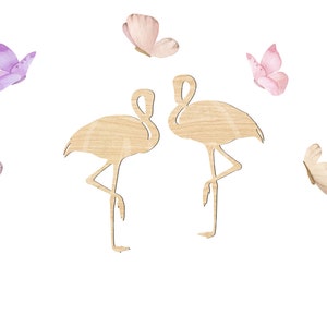 Wooden Flamingo Set