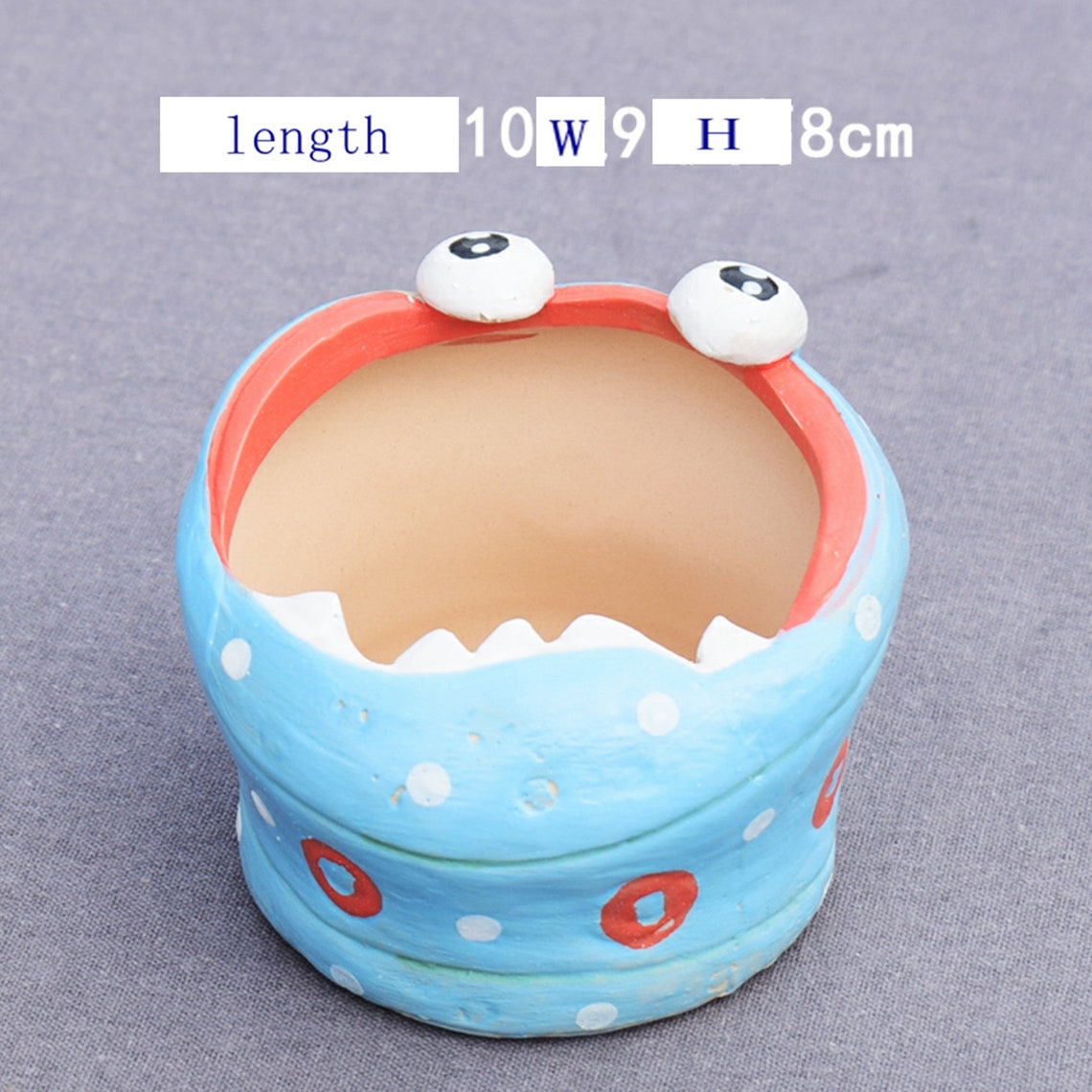 Monster pot Ceramic Planter succulent Pot Indoor garden flower Etsy