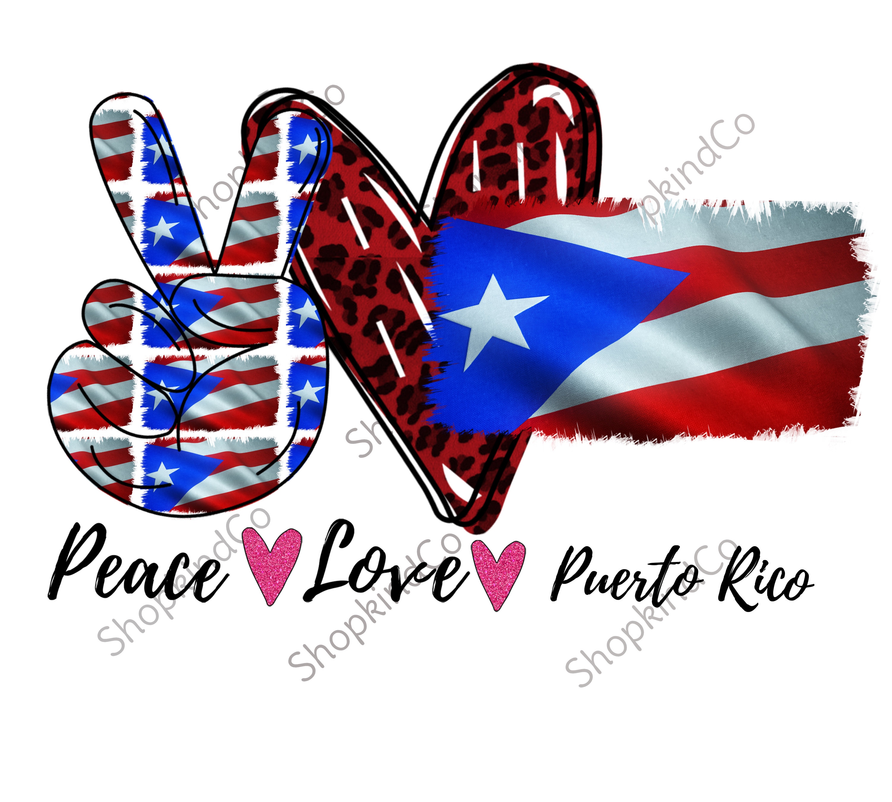 Peace love puerto rico rican flag sublimation digital  etsy Peace love puerto rico rican flag sublimation digital  etsy