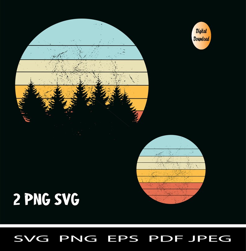 Download Sunset and plam tree Holiday Beach svg Sunset Vintage ...