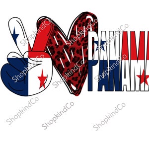 Peace love paname Flag Sublimation Digital Waterslide Design PNG DIGITAL DOWNLOAD