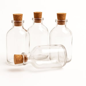 Wedding Favour Bottles - Mini Glass Bottle 50ml Glass Bottle with Cork | Wedding favors | Wedding favours | Shot Bottles | Take a shot