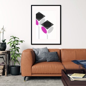 Beovox Cube 2500 Twin Speakers | Contemporary Wall Print |  Bang & Olufsen Fan Art | Multiple Sizes | Minimalist Music Prints | Bauhaus