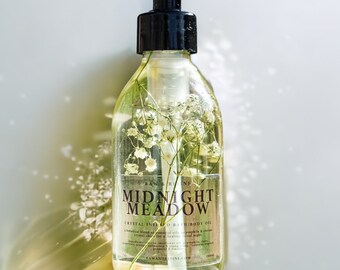 Midnight Meadow | Crystal Infused Bath & Body Oil 200ml | 7oz