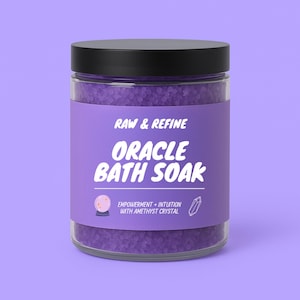 Sales de baño espirituales para el chakra de la corona - Infusión de cristal de amatista