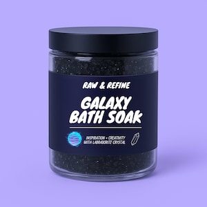 Galaxy Bath Soak - Inspiration & Creativity Bath Salts - Labradorite Crystal Infused