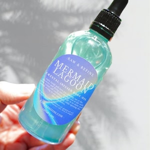 Mermaid Lagoon - 3oz Crystal Infused Body Oil