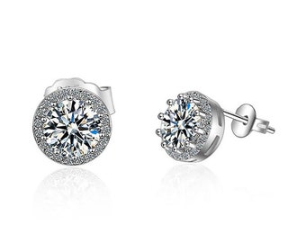 Silver chip earrings 9251000 Rhodi\u00e9 Zirconium Oxyde
