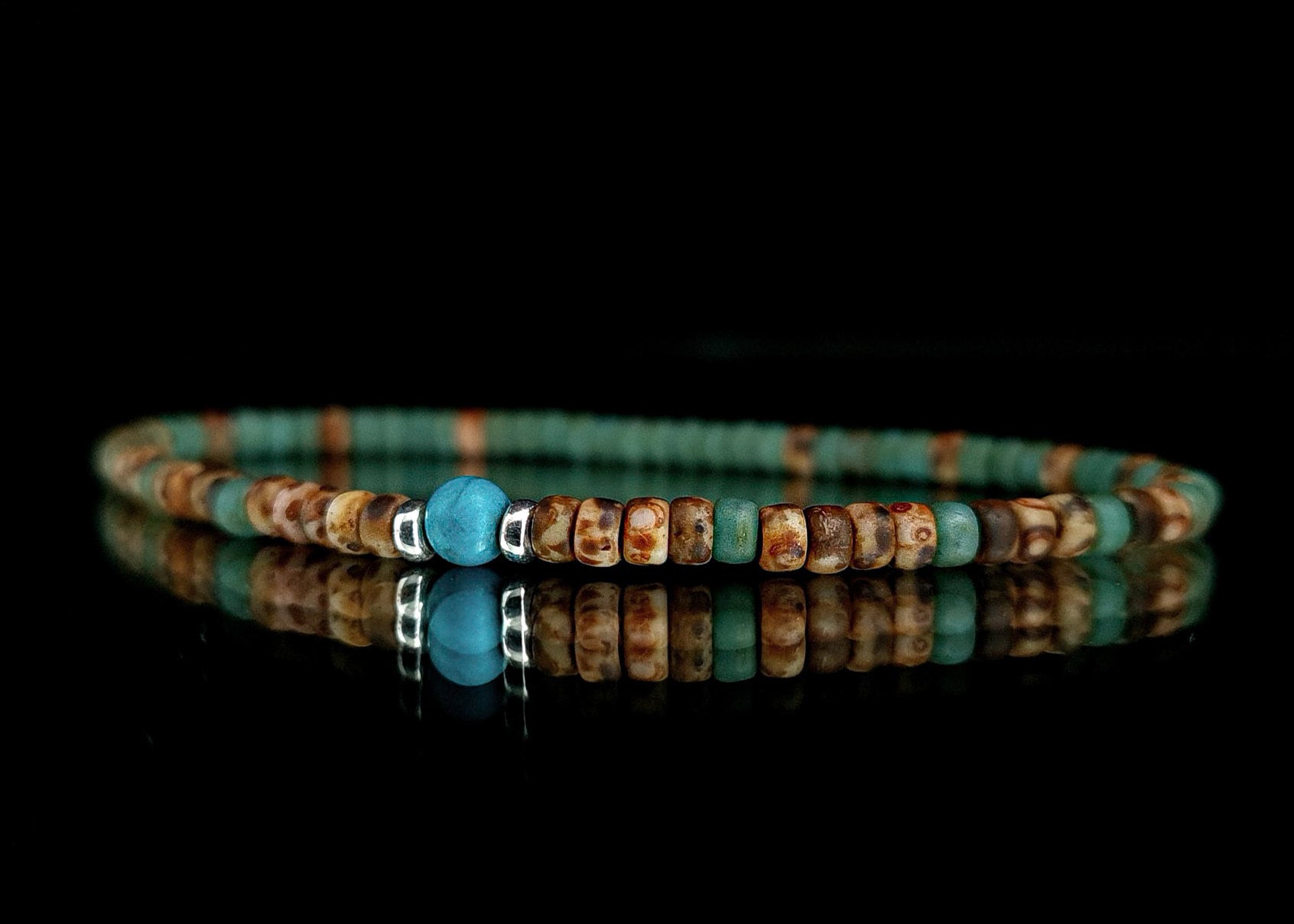 Aztec Bracelet, Turquoise Stone Bracelet,christmas Gift, Husband Gift ...