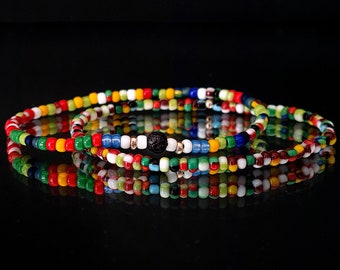 Bracelets Set, Men&#39;s And Women&#39;s Bracelet, Bracelets For Friends Minimalist Jewelry, Summer Dress Idea, Colorful Beaded Bracelets Large Size