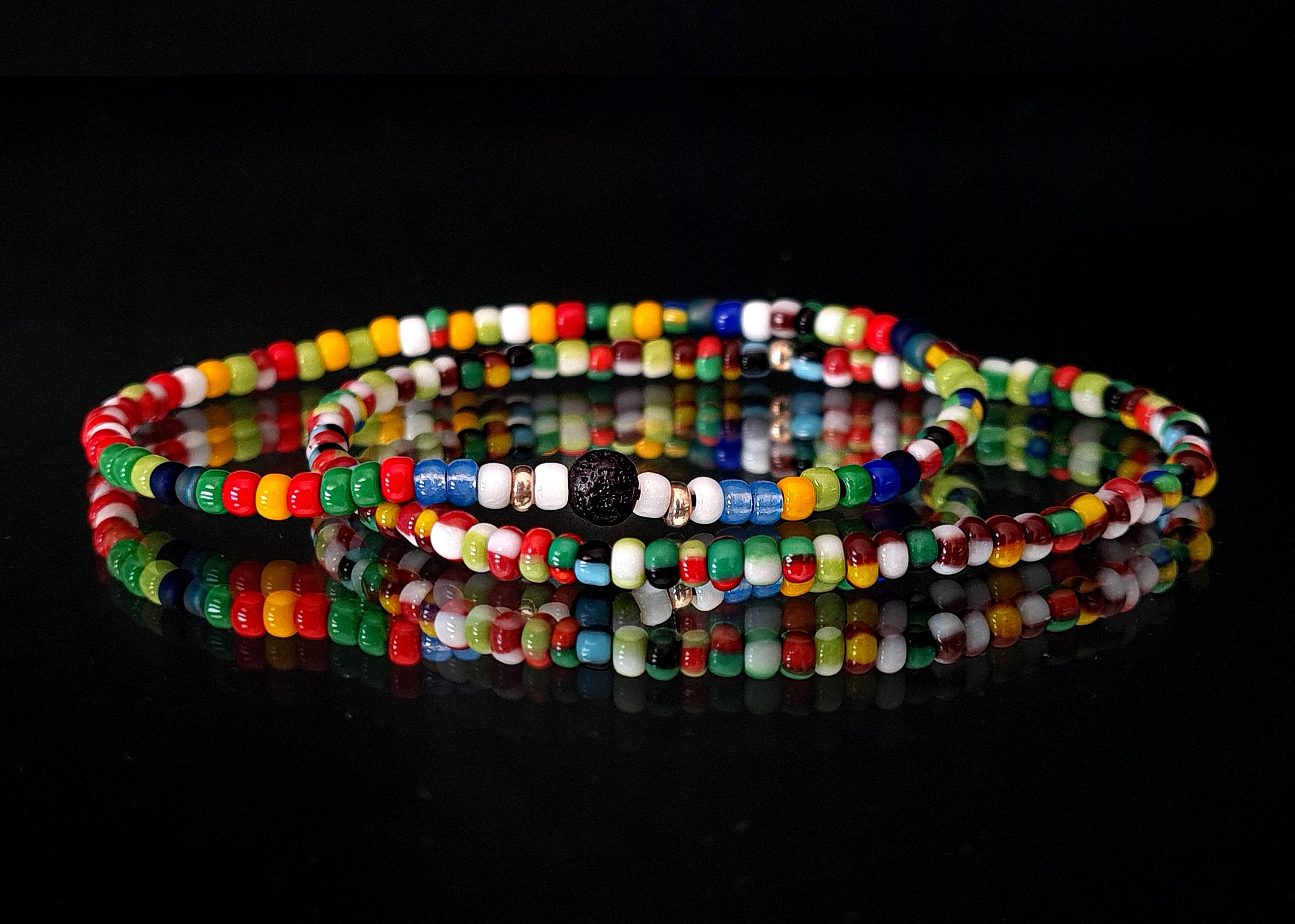 Bracelets Set, Men's And Women's Bracelet, Bracelets For Friends Minimalist Jewelry, Summer Dress Idea, Colorful Beaded Bracelets Large Size