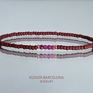 Ruby Bracelet, Loving Gemstone Bracelet,Christmas Gift, Bracelet Women, Tiny Bead Man Bracelet, Mother Day Gift, Gift For MomWomen,