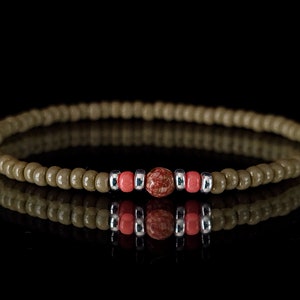Red Japer Bracelet, Boyfriend Gift, Beaded Mens Bracelets, Love Bracelet, Couples Bracelet, Natural Stones, Woman Bracelet, Balance Bracelet