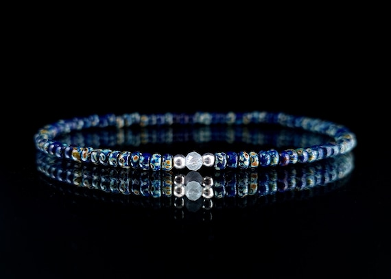 White Jade Bracelet Christmas, New Year Gift, Bracelet Women, Blue Bracelet,Mens Gift, Natural Gemstone Bracelet,Mother Gift,Dainty Bracelet