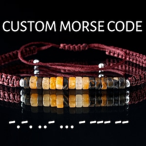 Personalized custom bracelet, Custom morse code bracelet, Gift for him, Best friend gifts, Personalized gifts, Custom mens bracelet