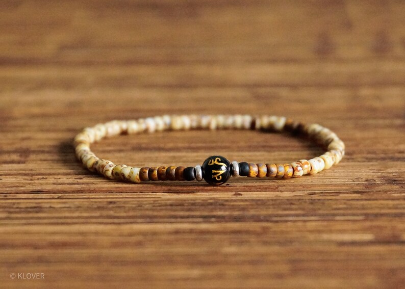 Set Beaded Bracelet Gift for Husband Mantra Bracelet Gifts for Men Boyfriend Gift Minimalist Bracelet Birthday Gift Mens Jewelry