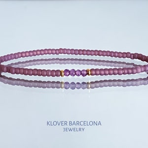 Prosperity Braсelet, Amethyst Gemstone Bracelet, Mens Bracelet, Minimalist Jewelry, UniqueDesign, Elastic Bracelets, Stretch Bracelets