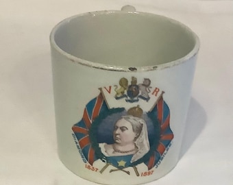 British Commemorative Queen Victoria Diamond Jubilee mug 1837-97