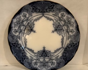 Flow Blue/Transferware dinner plate