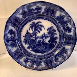 Flow Blue “Kyber” 9” plate