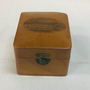 Mauchline Ware box “The Pier Worthing”