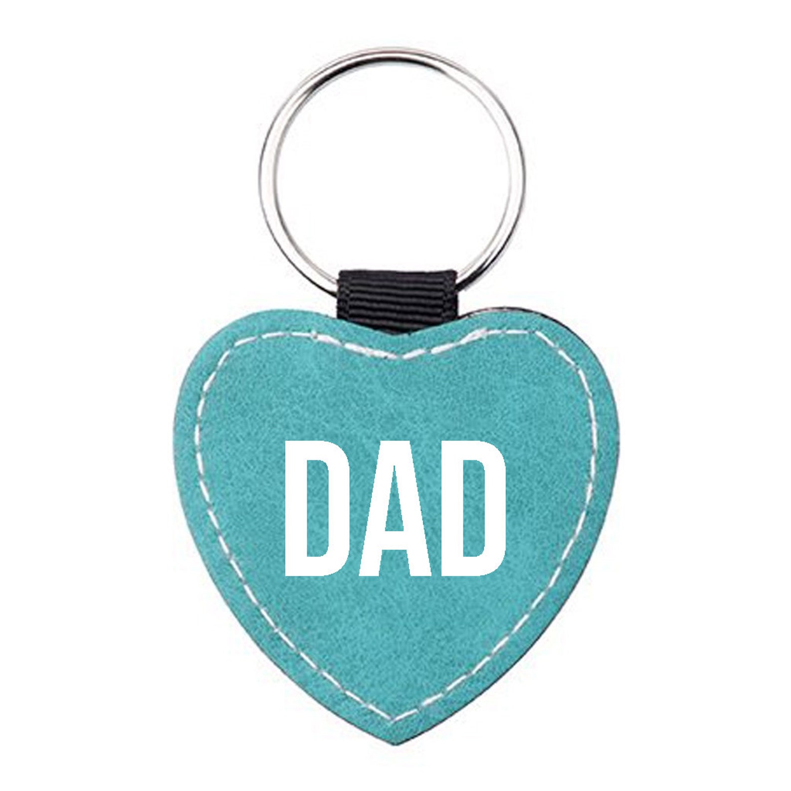 Dad Leather Effect Keyring Dad Keychain Dad Key Ring Etsy UK