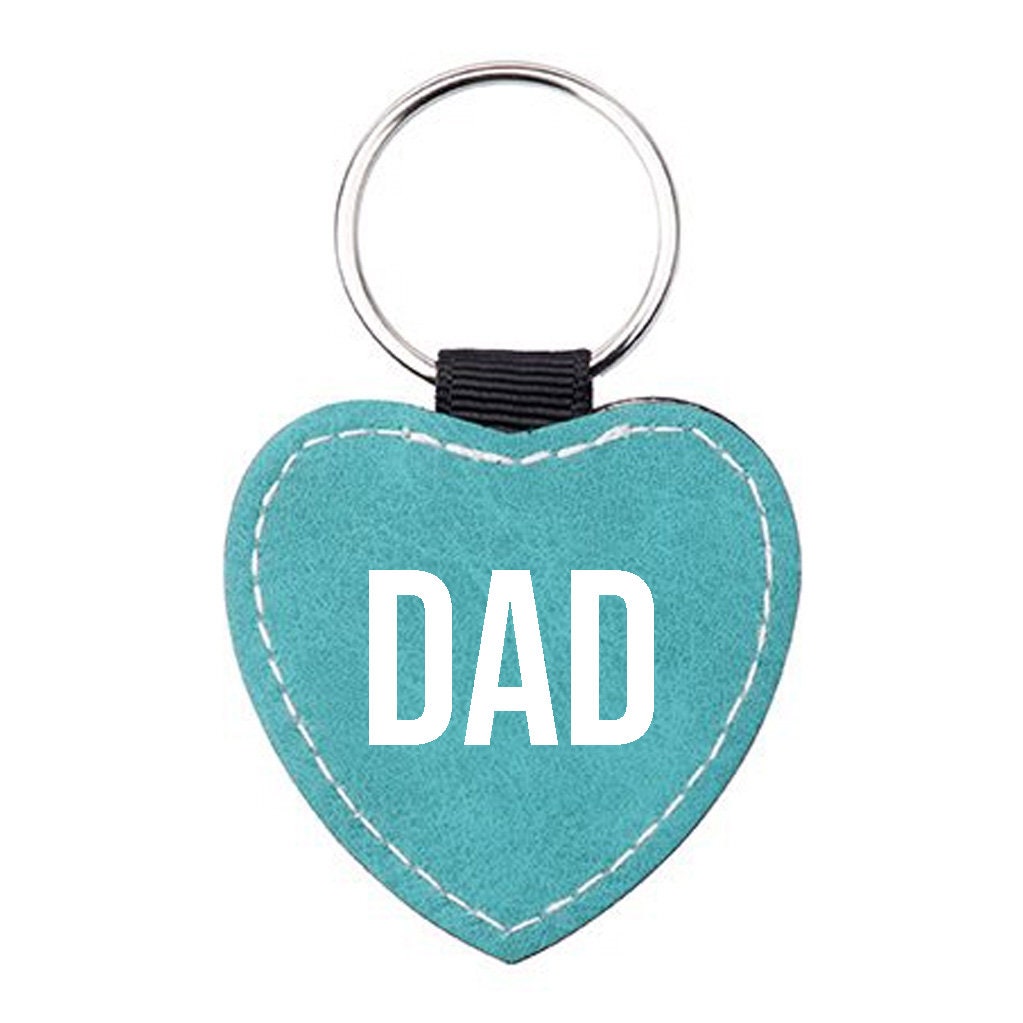 Dad Leather Effect Keyring Dad Keychain Dad Key Ring Etsy UK