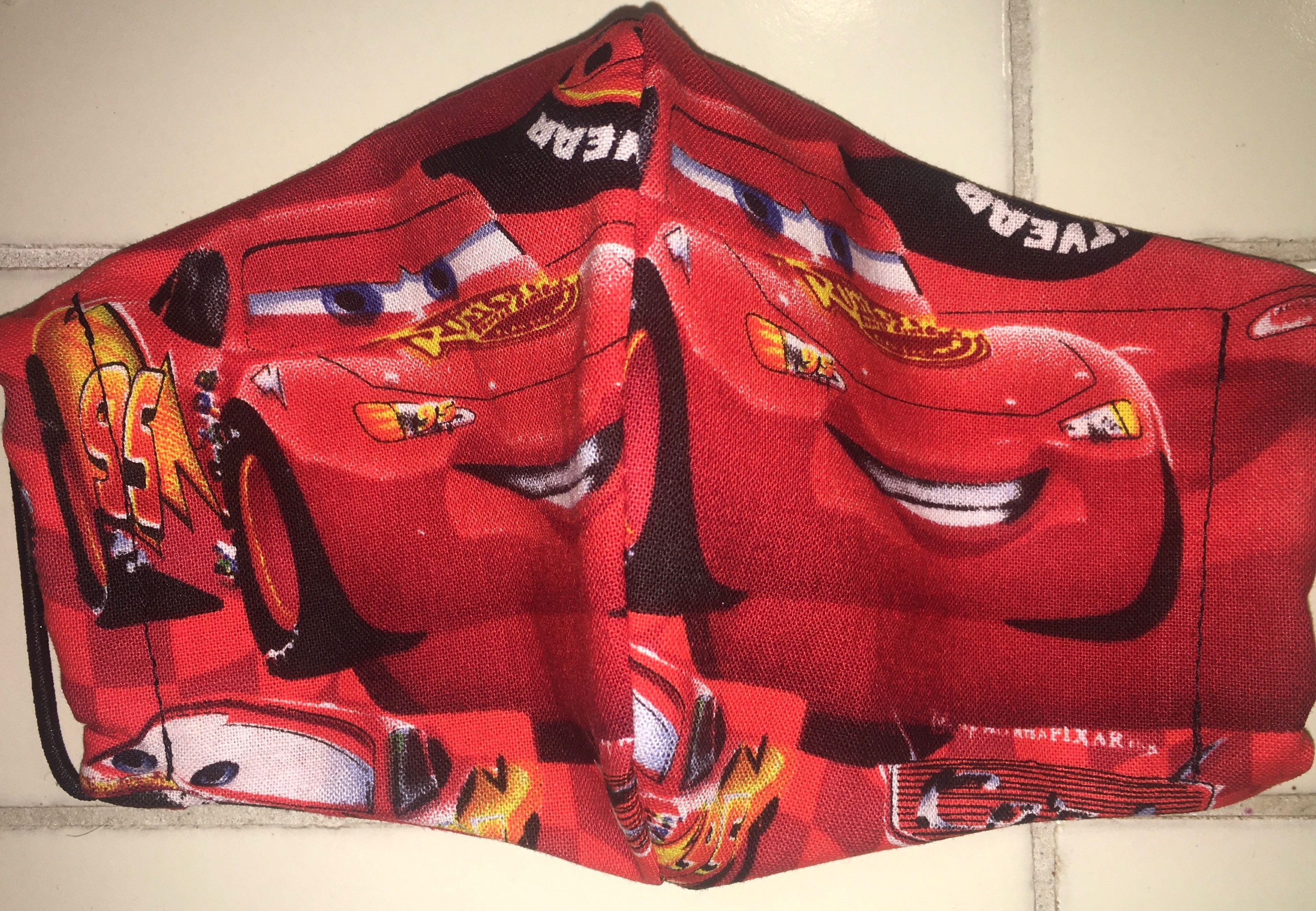 Lightning McQueen kids face mask Etsy