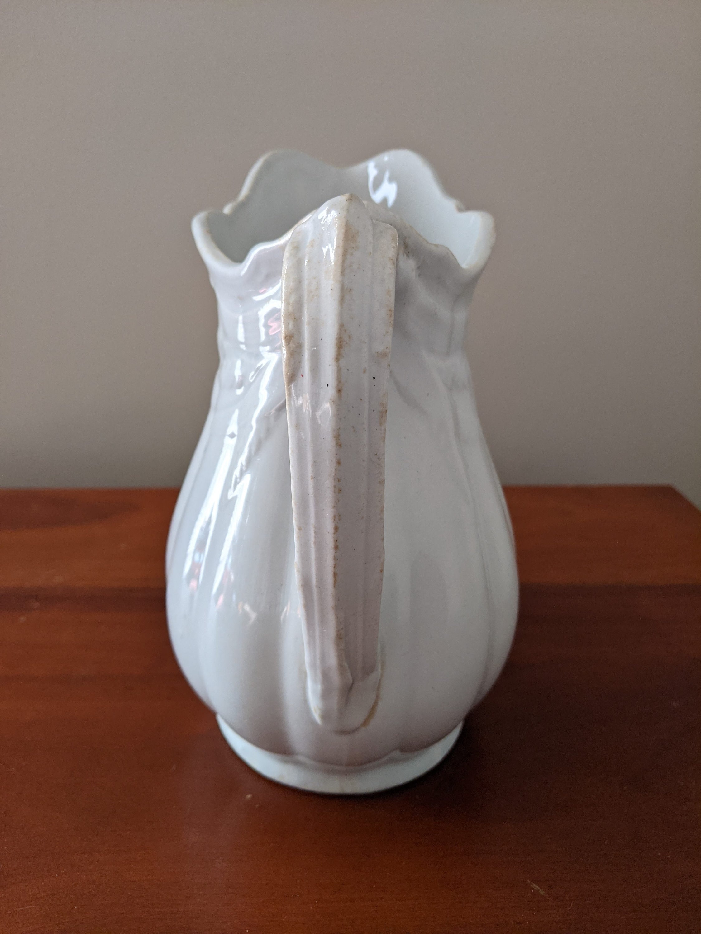 White Porcelain Pitcher Baker and Co Ltd England Pitcher Etsy