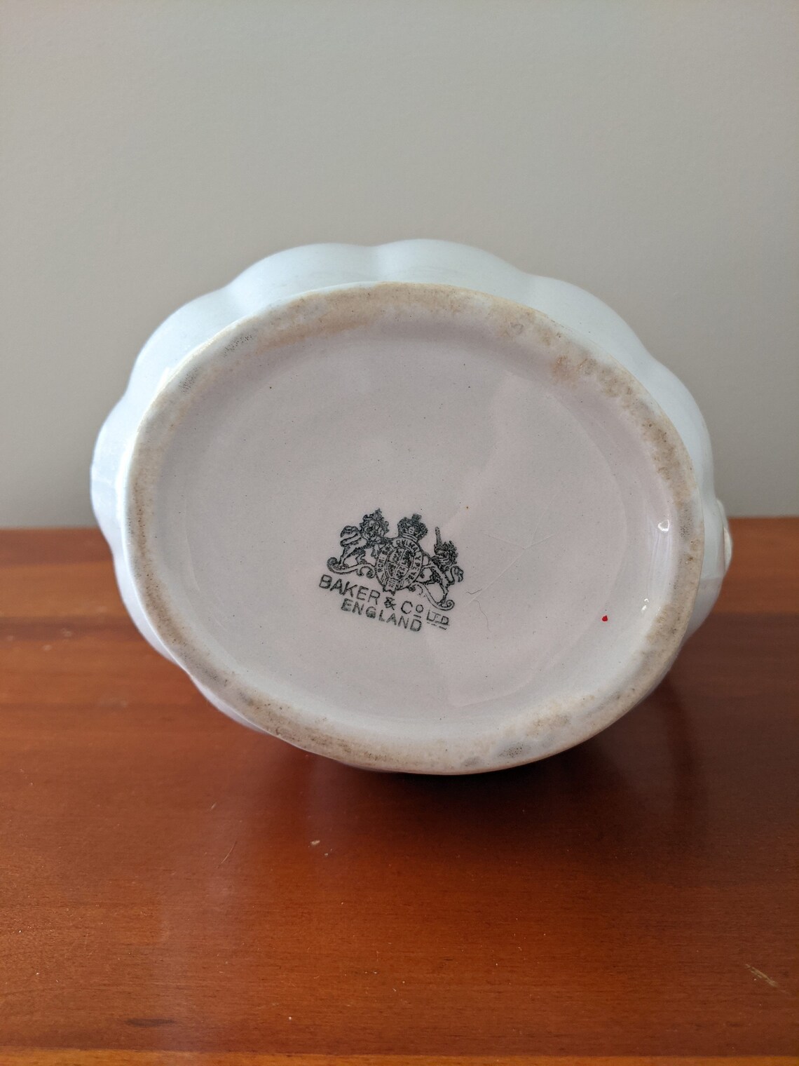 White Porcelain Pitcher Baker and Co Ltd England Pitcher Etsy