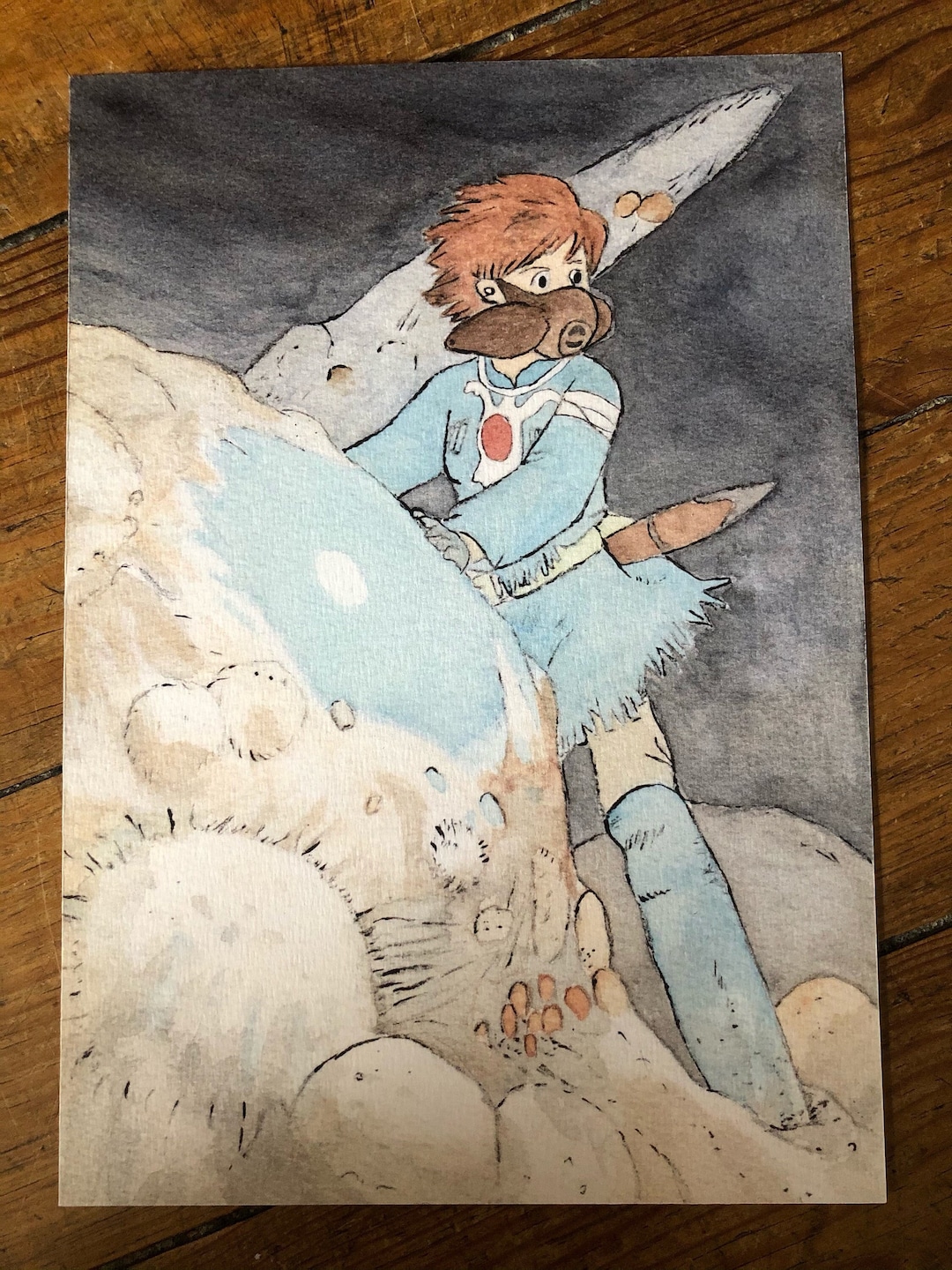 Nausicaa Watercolor Print From the Valley of the Wind - Etsy