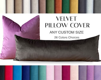 Any SİZE Any COLOR Velvet Pillows/Velvet Throw Pillow/Couches and Sofa Pillows/Soft Velvet Pillows/Living Room Pillows/Velvet Cushion Cover