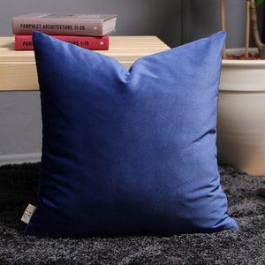 Velvet Throw Pillow Cover, All Custom Sizes and 32 Colors