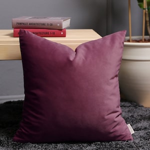 Velvet Pillow Cover, Dusty Rose Tones Velvet Throw Pillow Cover, Velvet Pillow Case, 32 Color Choices - All Custom Sizes
