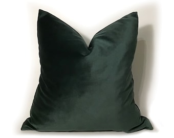 forest green pillow covers